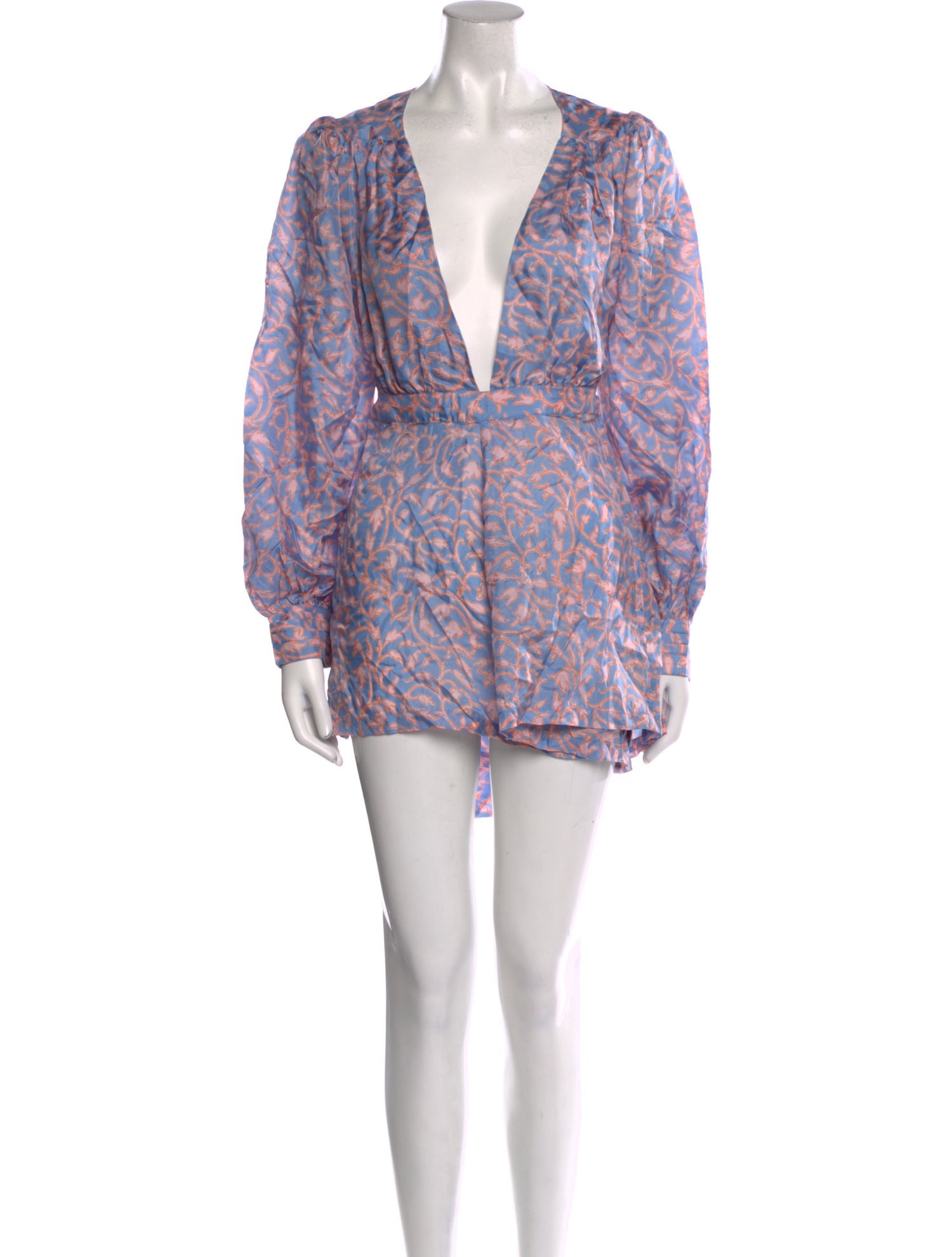 Hannah Artwear Silk Printed Romper w/ Tags
