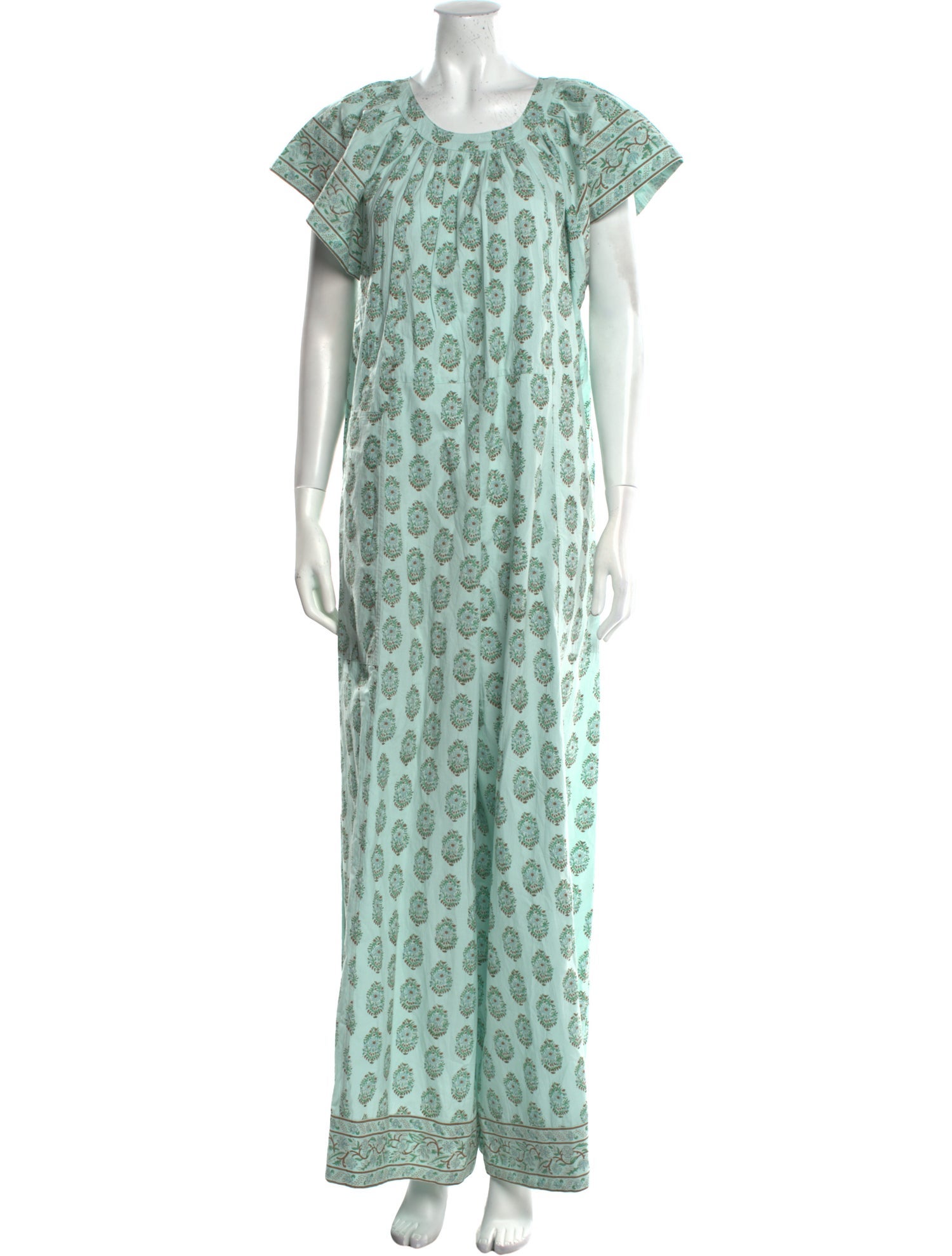 Hannah Artwear Printed Scoop Neck Jumpsuit