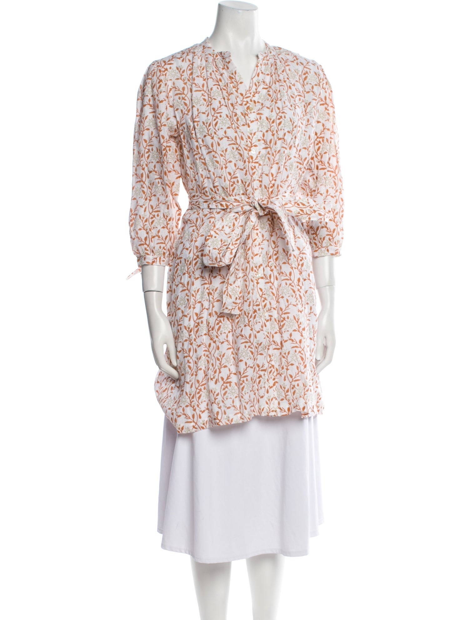 Hannah Artwear Linen Floral Print Sweater