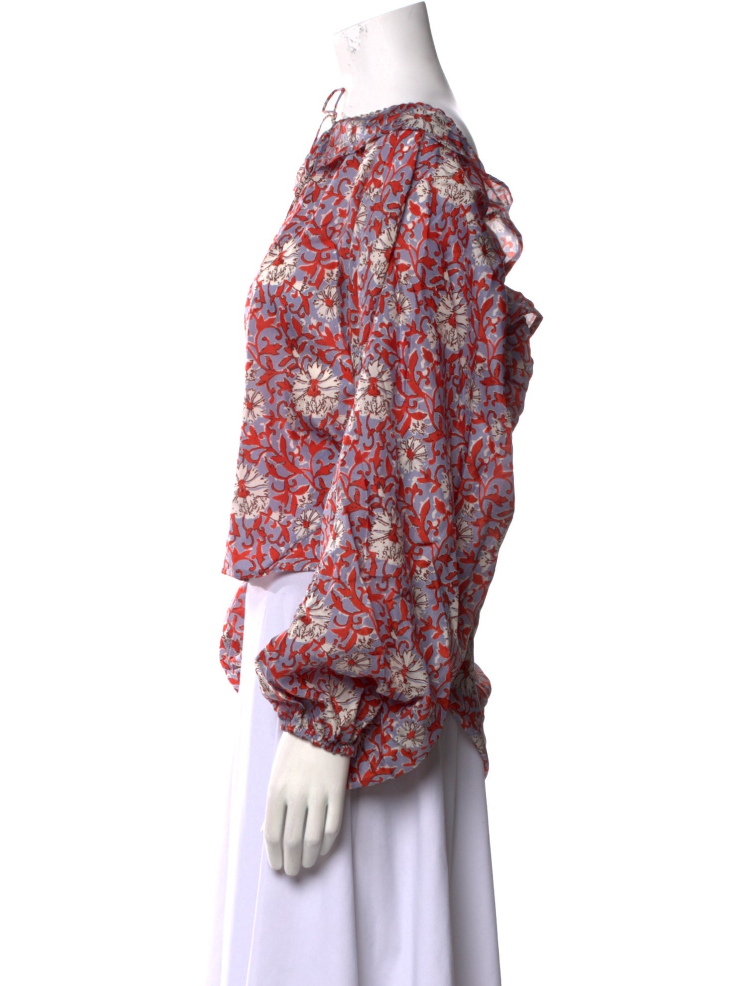 Hannah Artwear Silk Floral Print Blouse