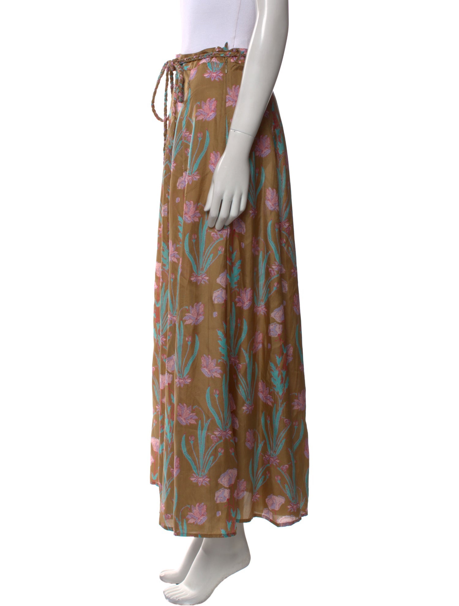 Hannah Artwear Silk Midi Length Skirt