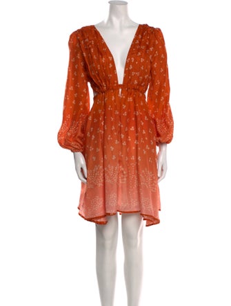 Hannah Artwear Silk Knee-Length Dress