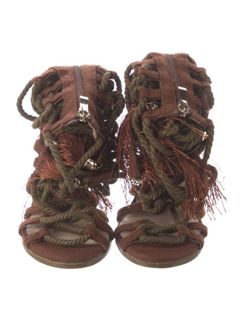 Hanifa Tassel Accents Gladiator Sandals