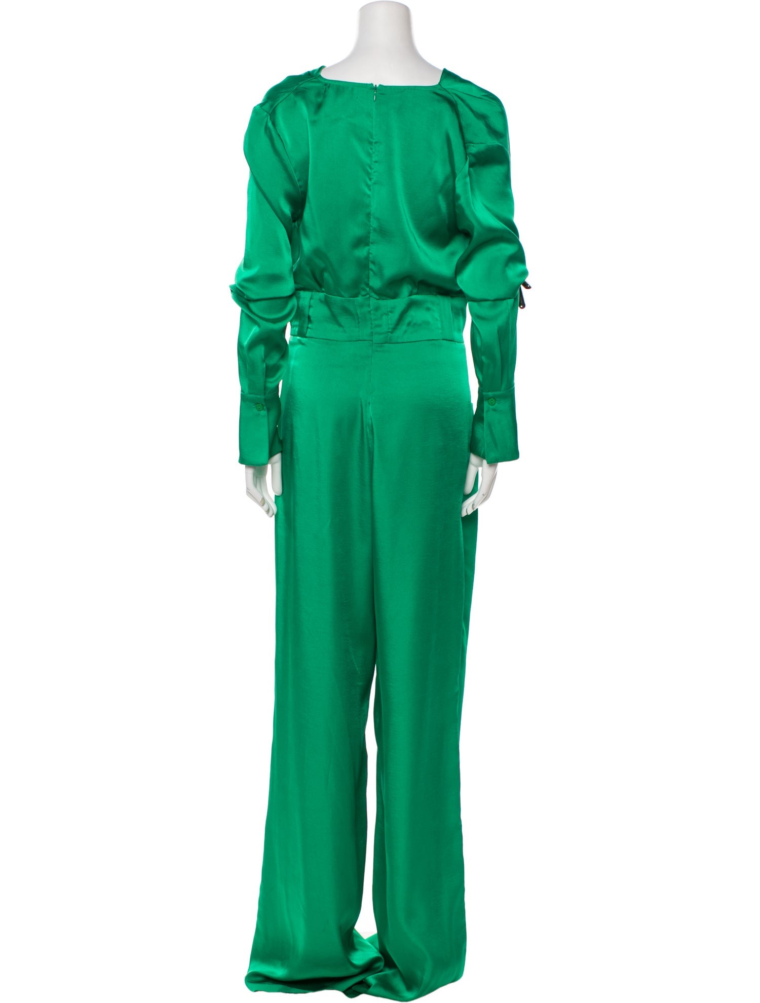 Hanifa Silk Cowl Neck Jumpsuit