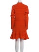 Hanifa Turtleneck Knee-Length Dress