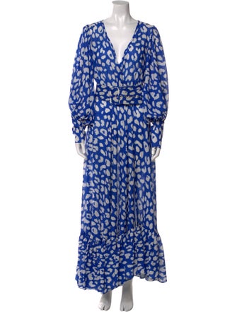 Hanifa Printed Long Dress