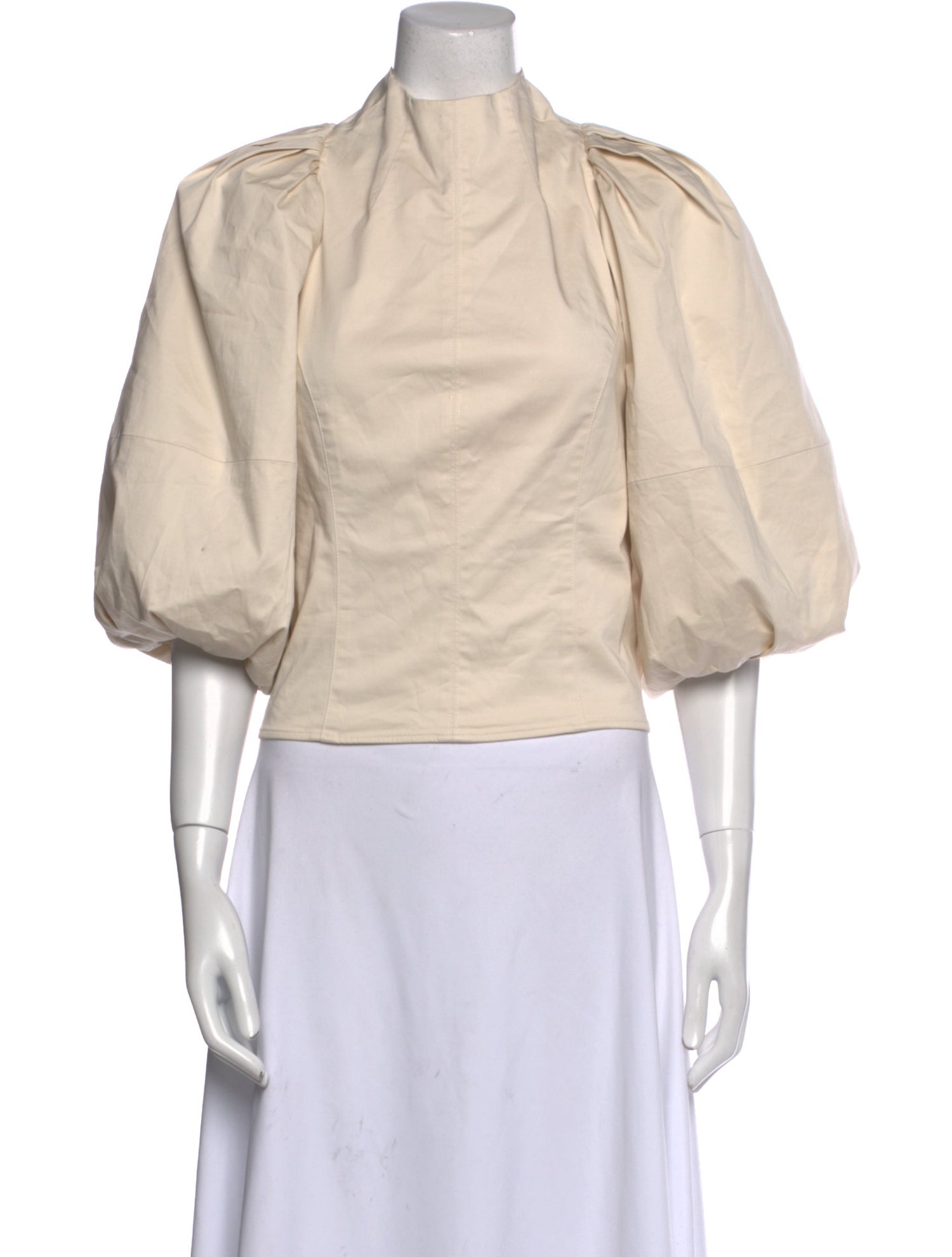 Harbison Mock Neck Short Sleeve Crop Top