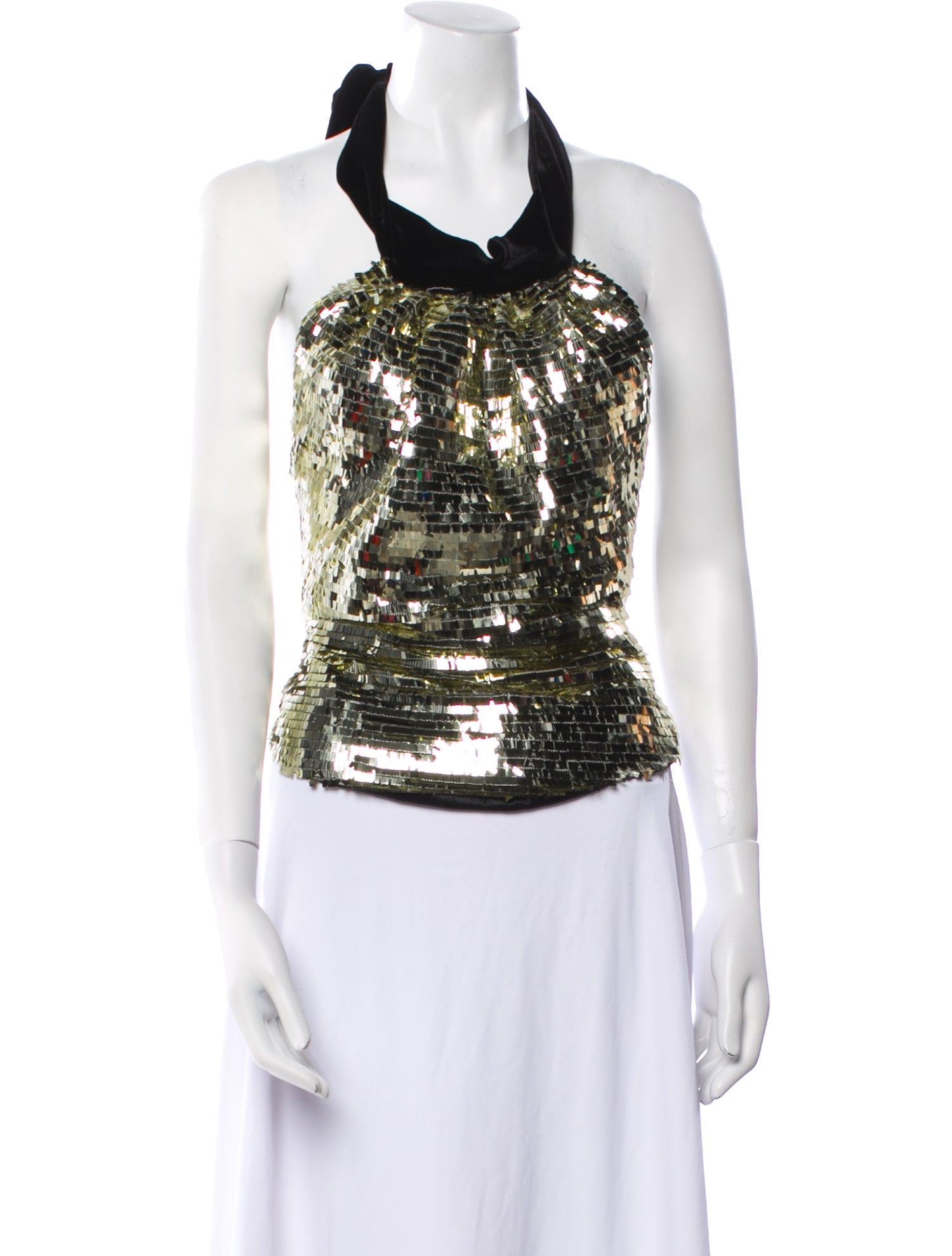 Harmur Silk Halterneck Crop Top w/ Tags