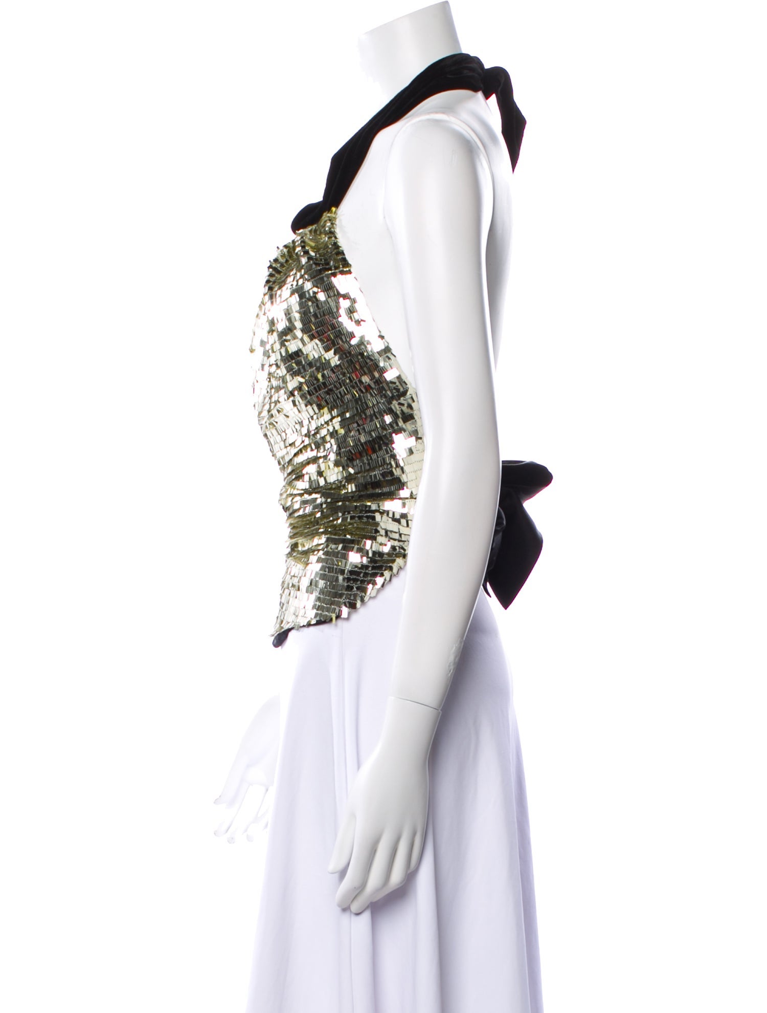 Harmur Silk Halterneck Crop Top w/ Tags