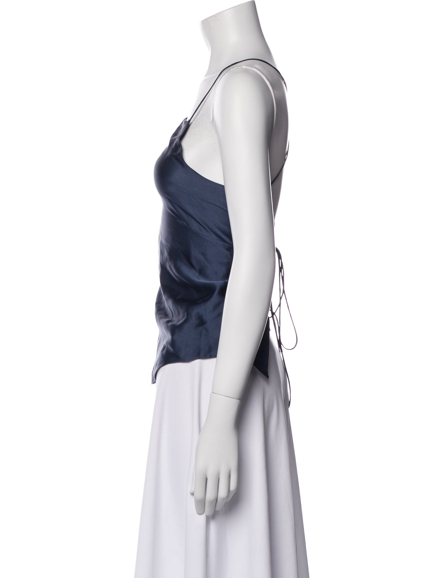 Harmur Silk Square Neckline Top