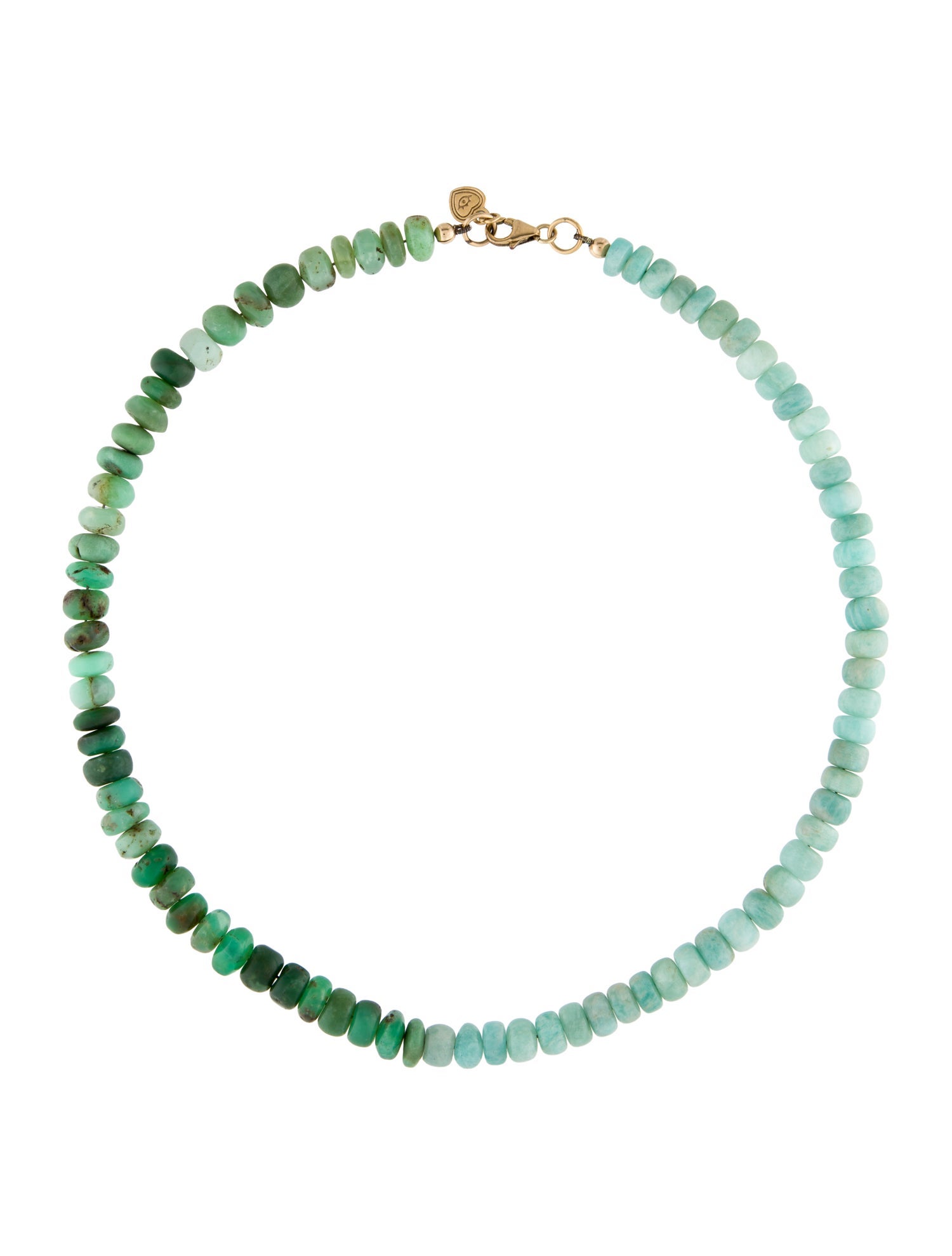 Hart 10K Amazonite & Chrysoprase Bead Necklace