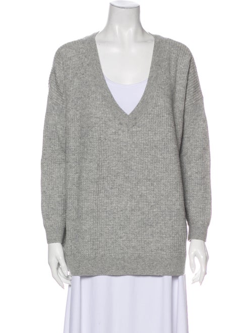 Hatch Merino Wool Plunge Neckline Sweater Wool