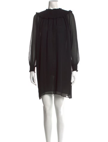 Hatch Dresses Bateau Neckline Mini Dress XS