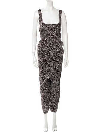Hatch Printed Square Neckline Jumpsuit
