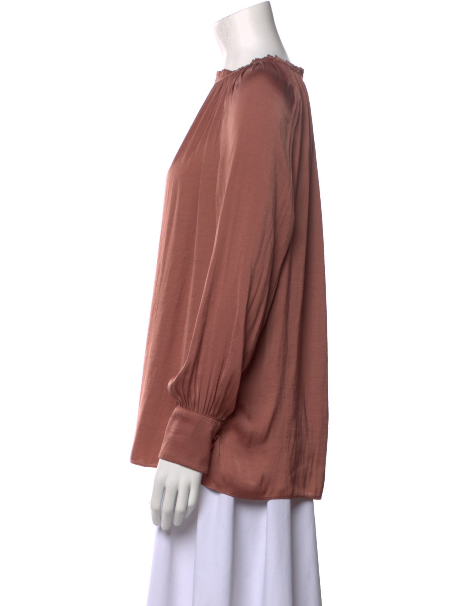 Hatch Crew Neck Long Sleeve Blouse