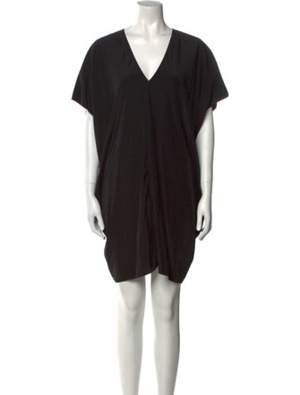 Hatch V-Neck Knee-Length Dress