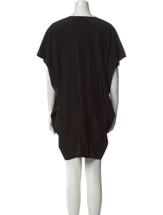 Hatch V-Neck Knee-Length Dress