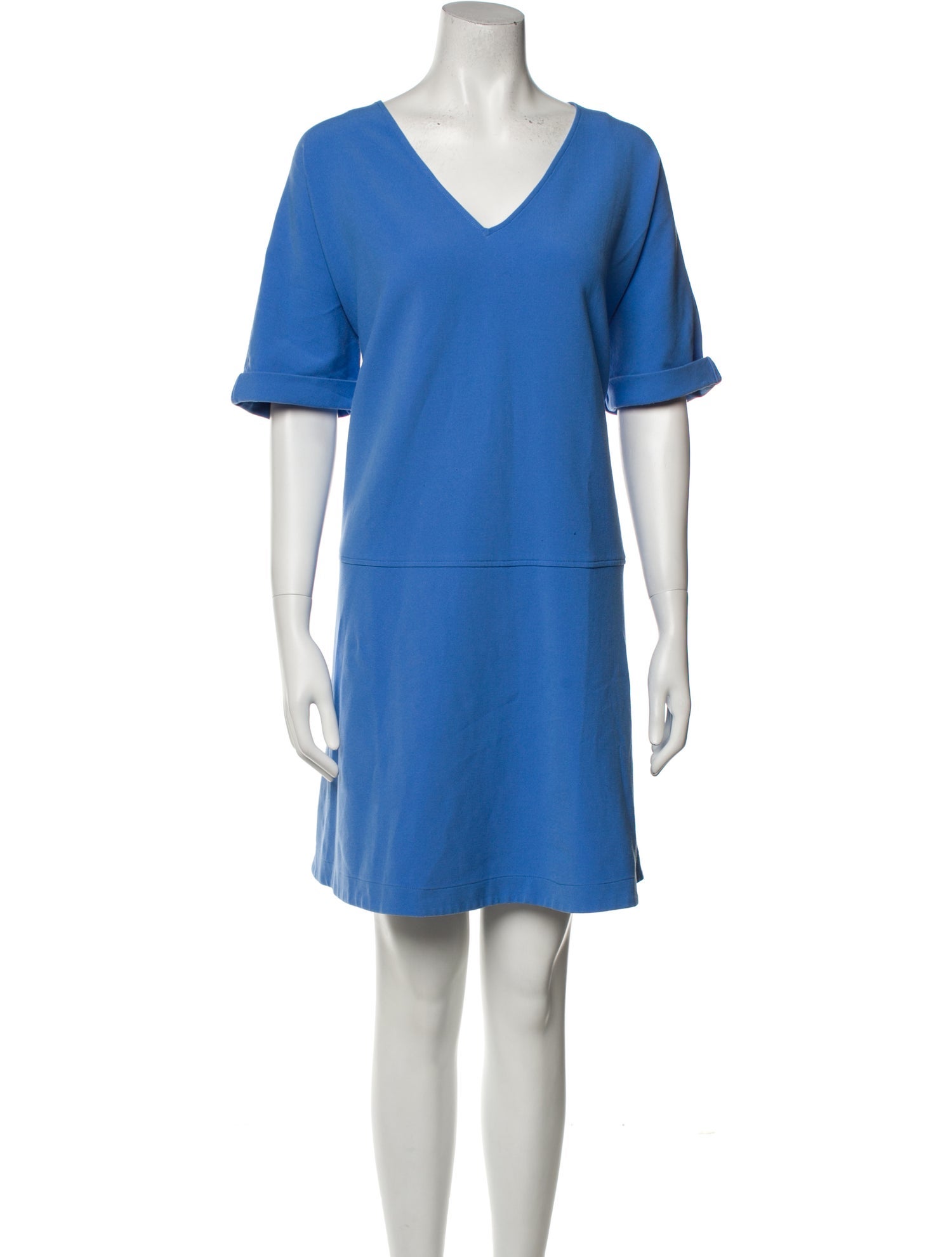 Hatch V-Neck Knee-Length Dress