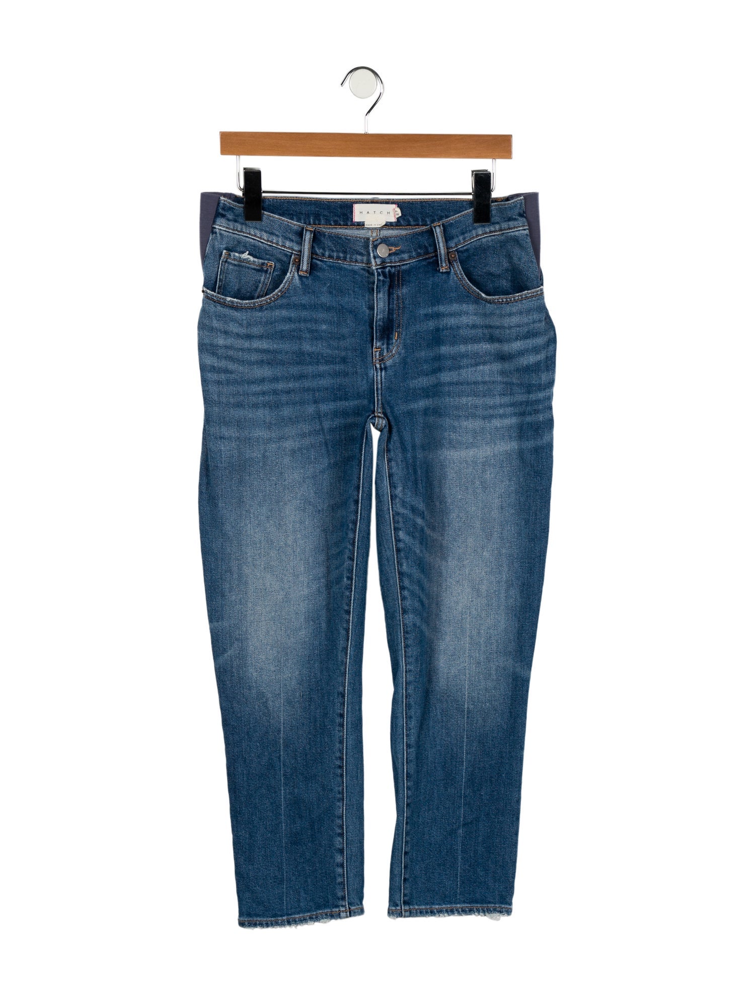 Hatch Mid-Rise Straight Leg Jeans