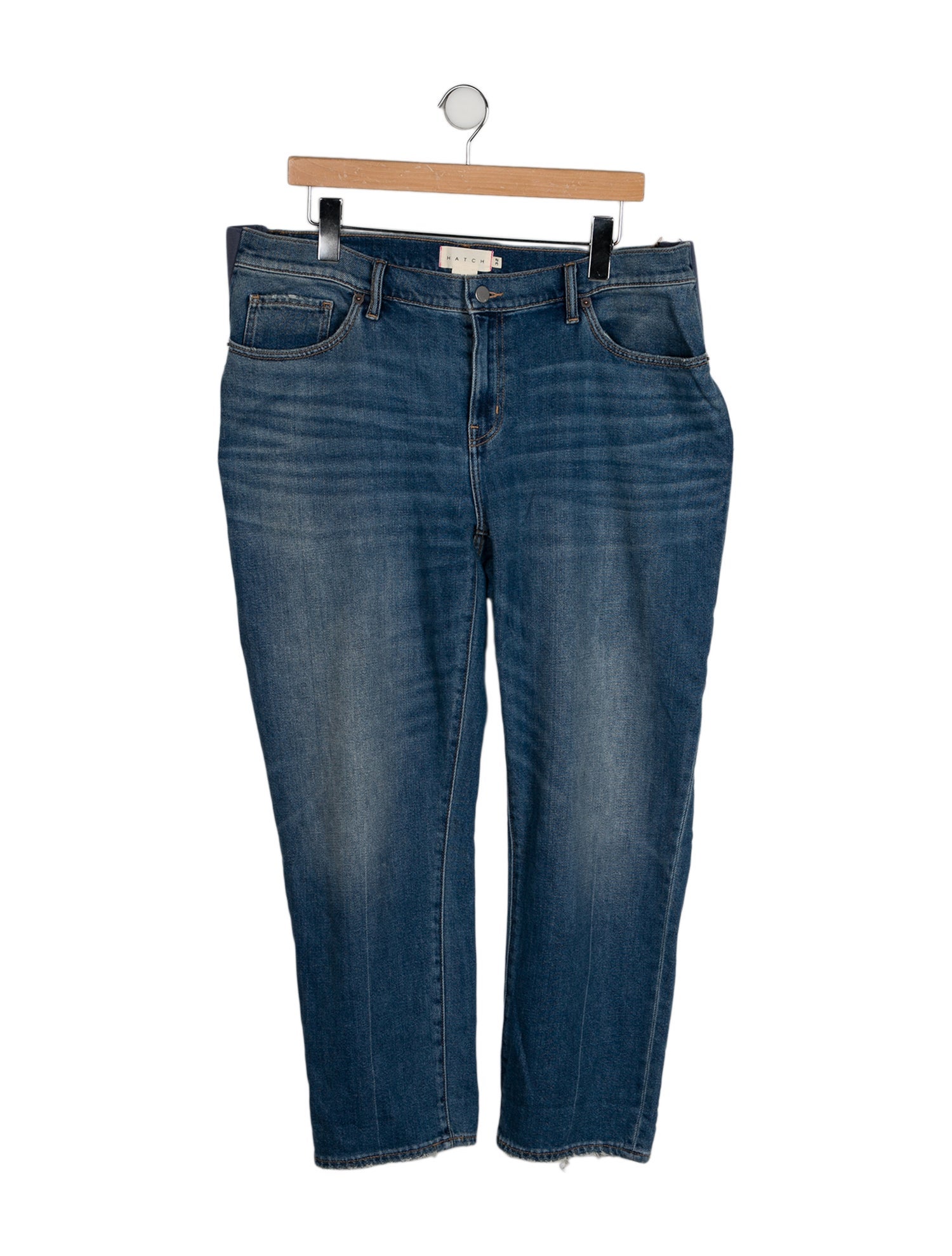 Hatch Mid-Rise Straight Leg Jeans