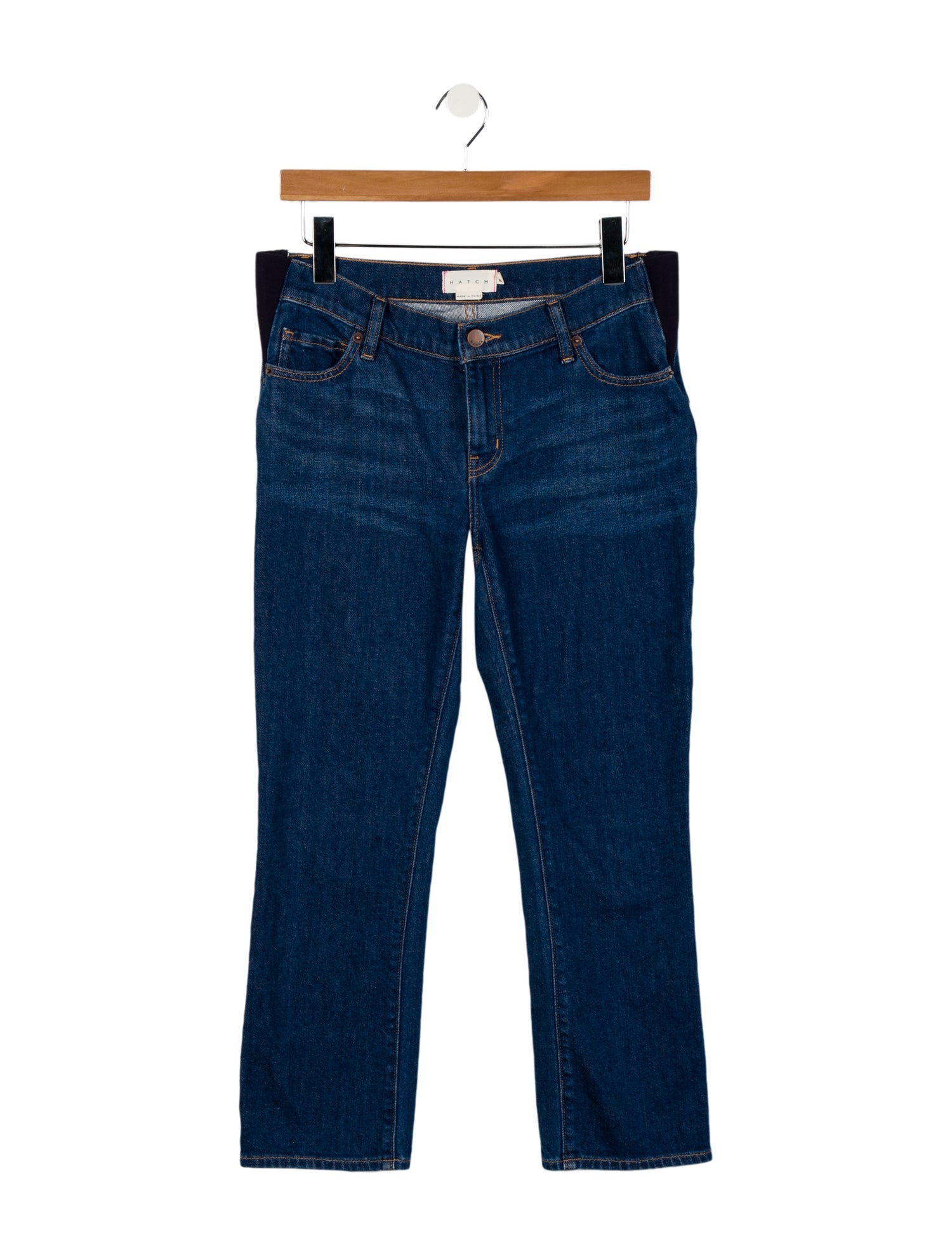 Hatch Mid-Rise Straight Leg Jeans