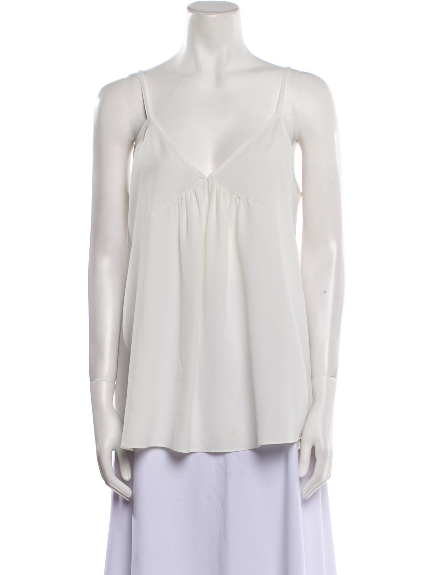 Hatch V-Neck Sleeveless Blouse