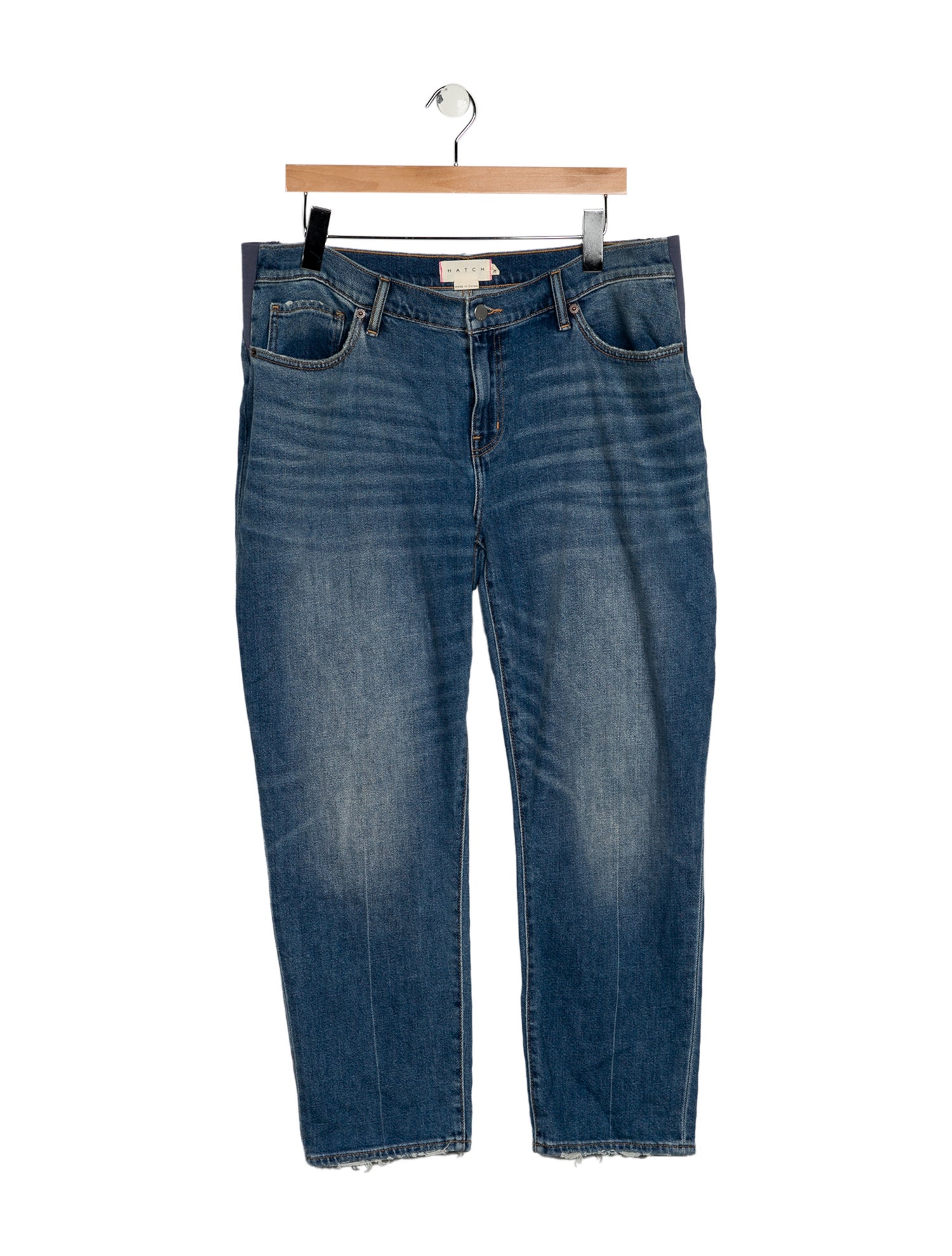 Hatch Mid-Rise Straight Leg Jeans