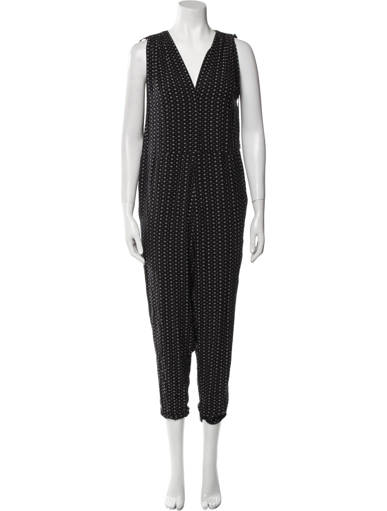 Hatch Printed V-Neck Jumpsuit