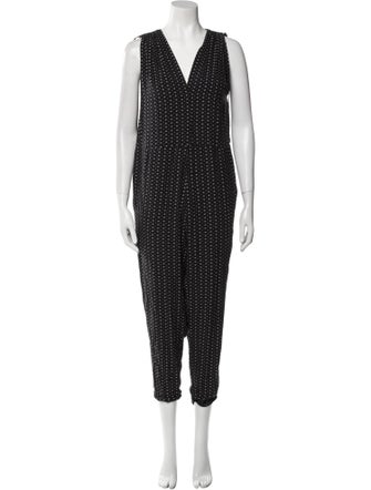 Hatch Printed V-Neck Jumpsuit