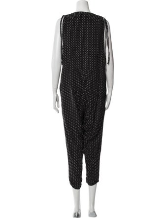 Hatch Printed V-Neck Jumpsuit