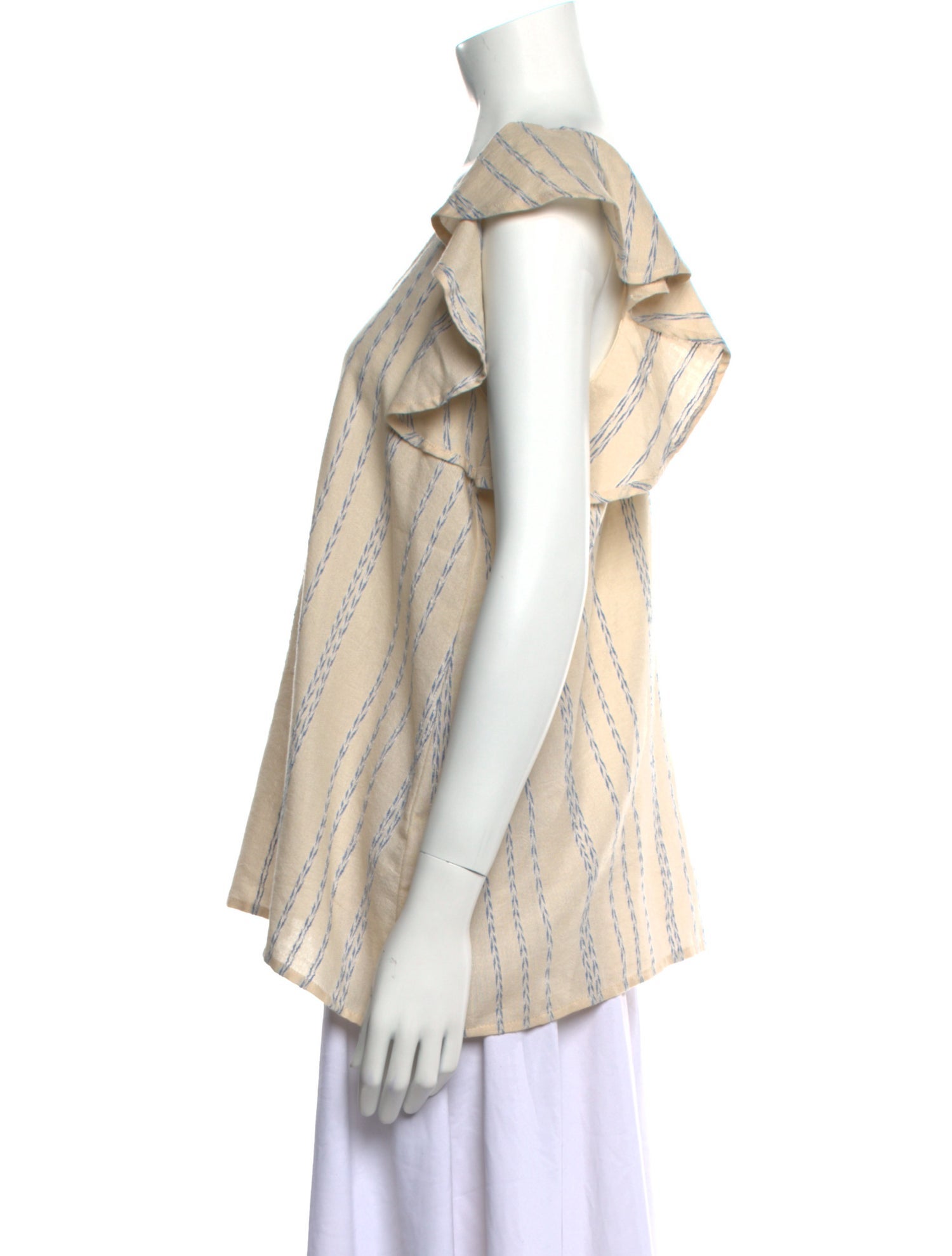 Hatch Striped Scoop Neck Blouse