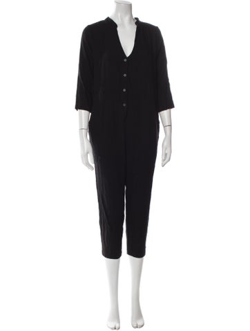 Hatch Jumpsuits and Rompers Plunge Neckline Jumpsuit Petite