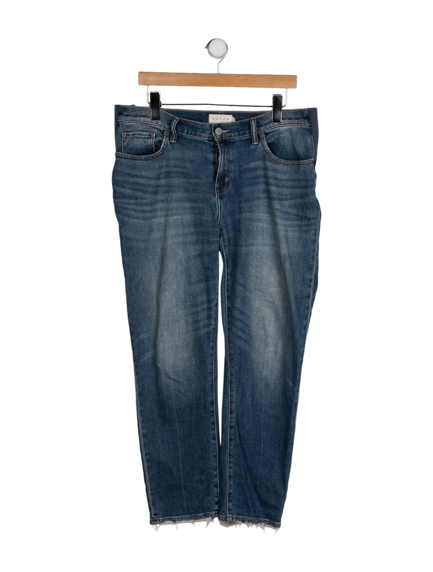 Hatch Mid-Rise Straight Leg Jeans
