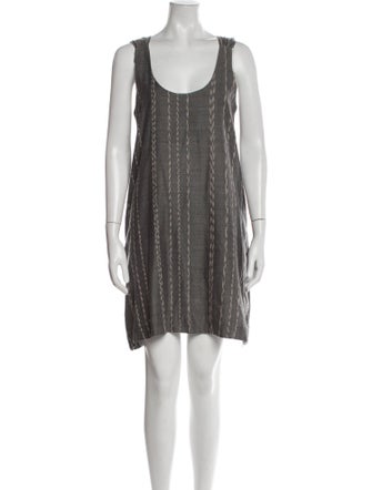 Hatch Scoop Neck Mini Dress