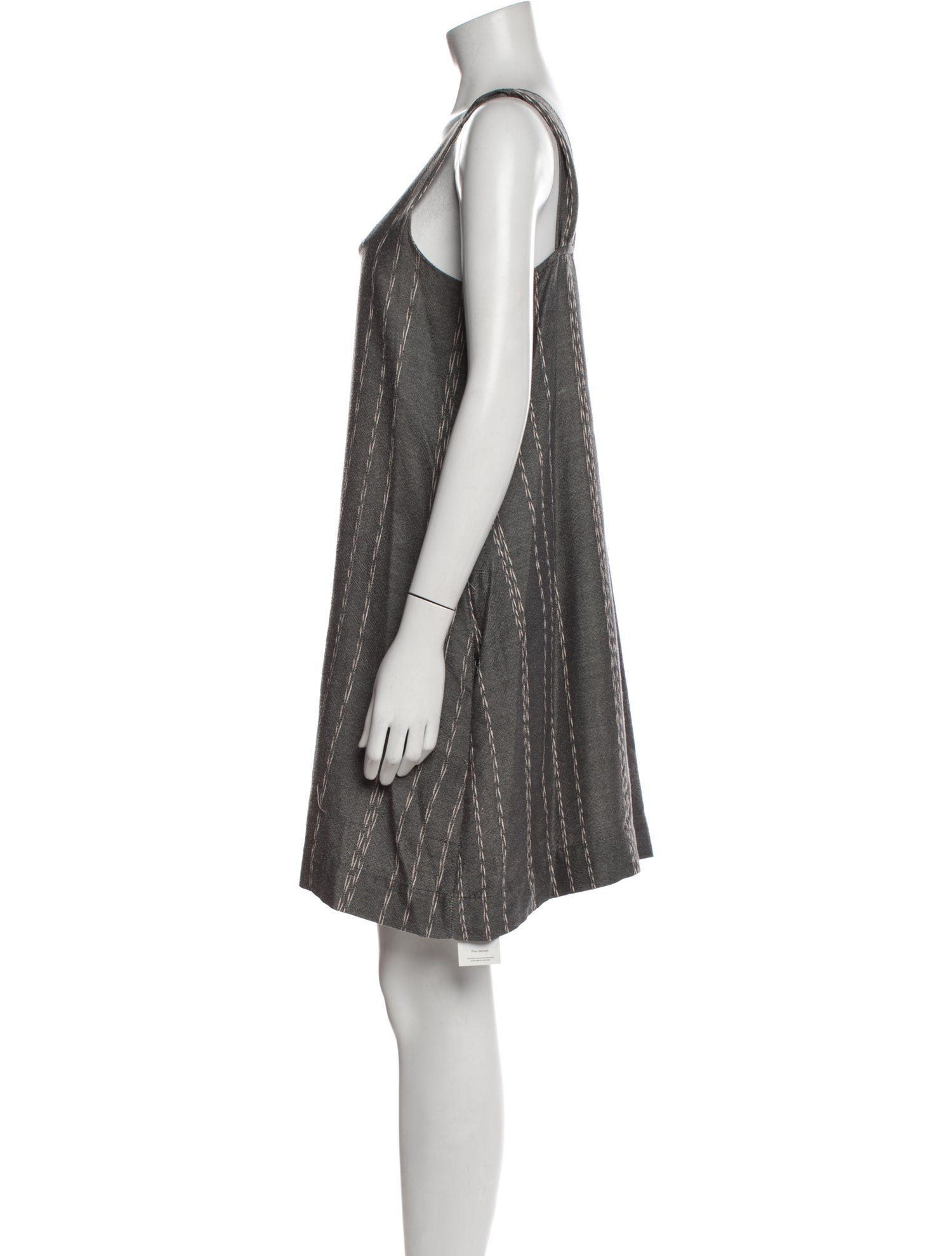 Hatch Scoop Neck Mini Dress