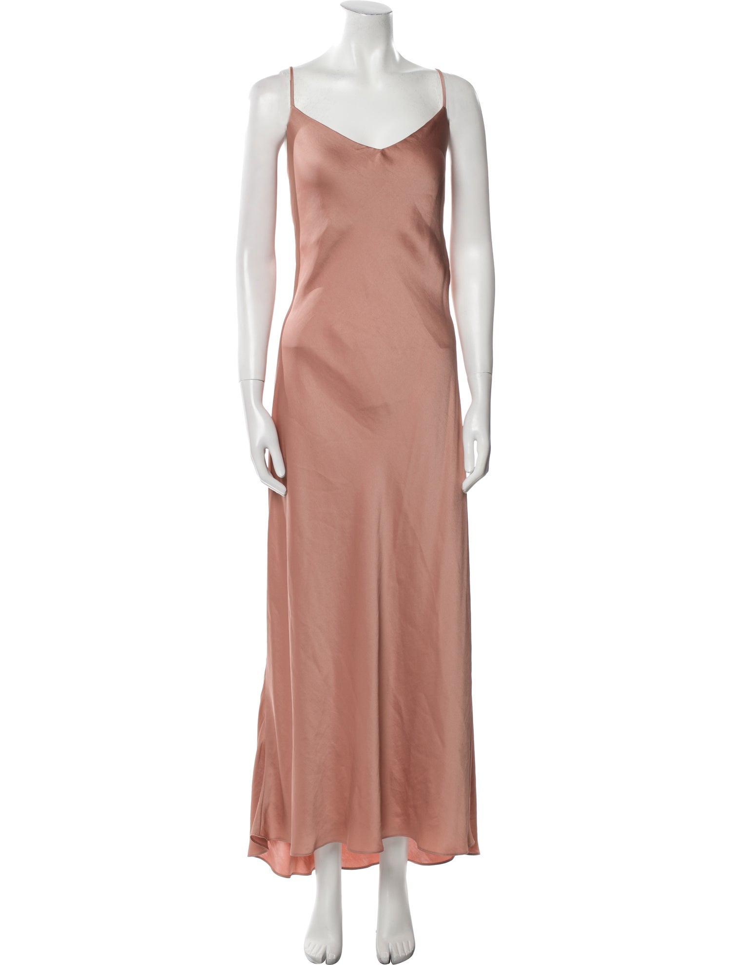 Hatch V-Neck Long Dress