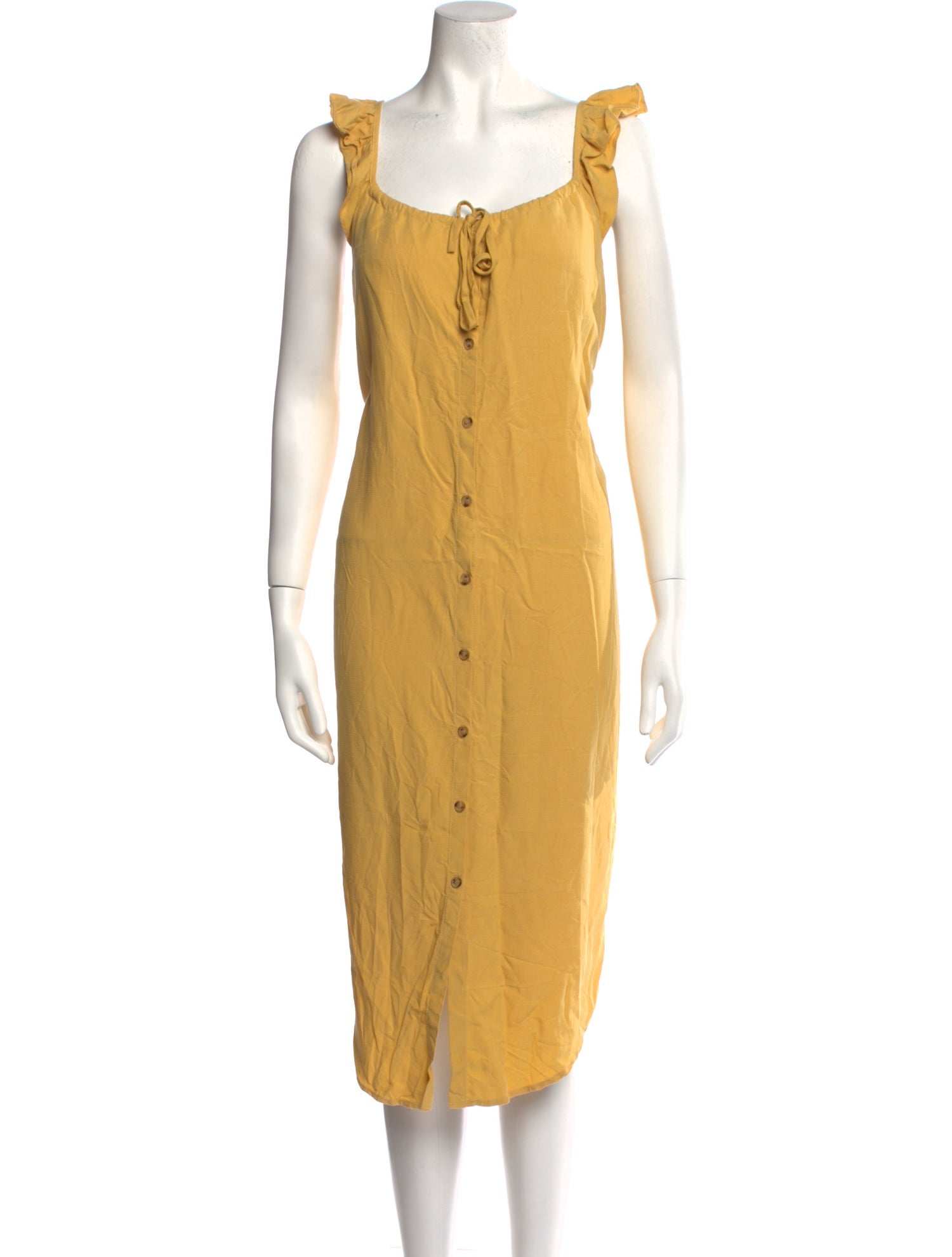 Hatch Square Neckline Midi Length Dress