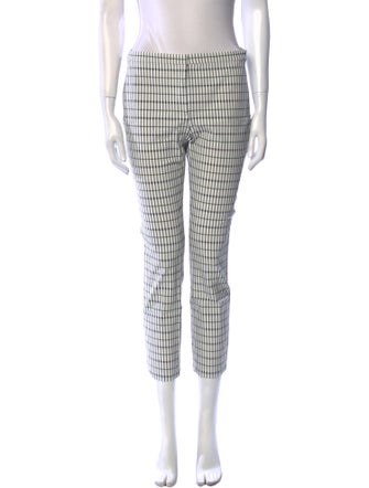 Hatch Plaid Print Straight Leg Pants