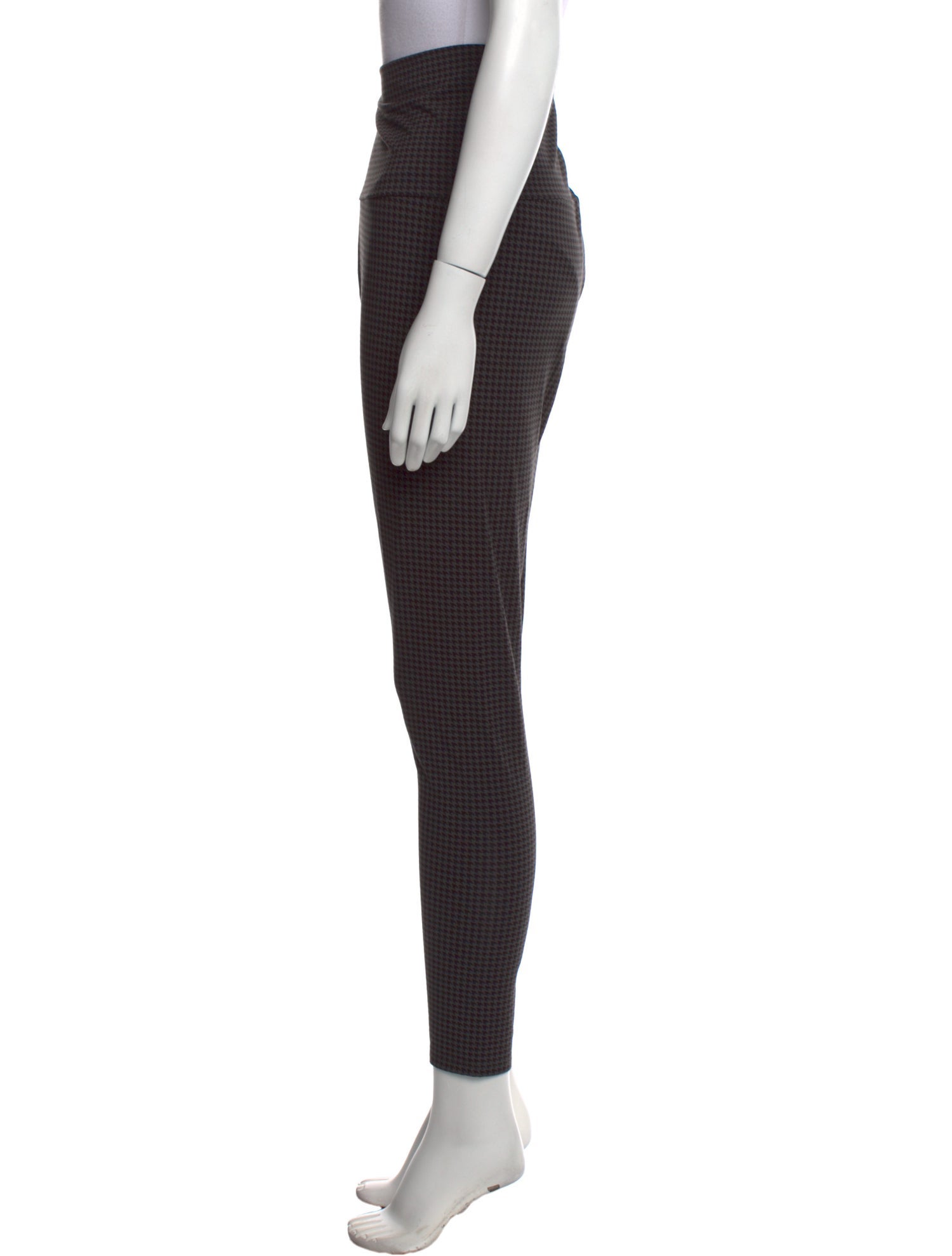 Hatch Houndstooth Print Skinny Leg Pants