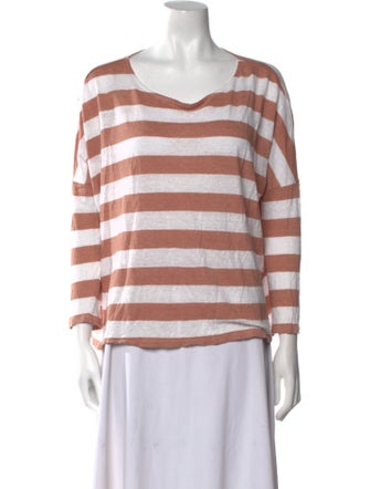 Hatch Linen Striped Top