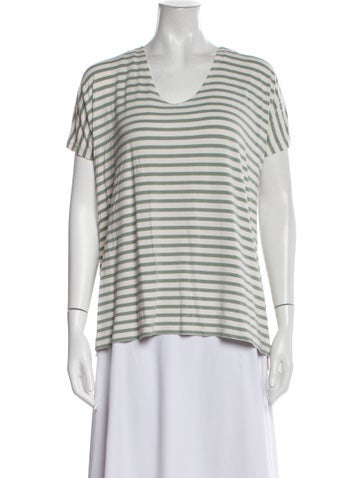 Hatch Tops Striped V-Neck T-Shirt XS