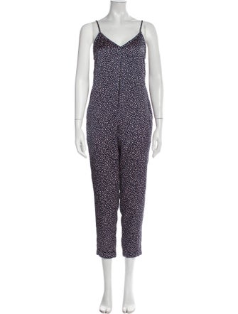Hatch Printed V-Neck Jumpsuit