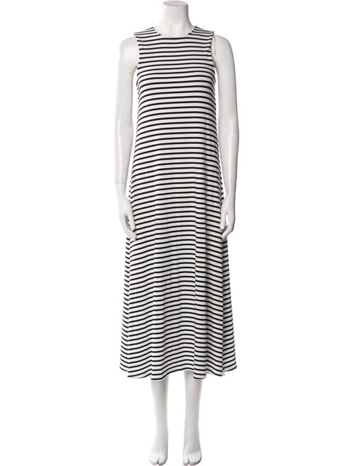 Hatch Striped Long Dress