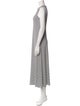 Hatch Striped Long Dress