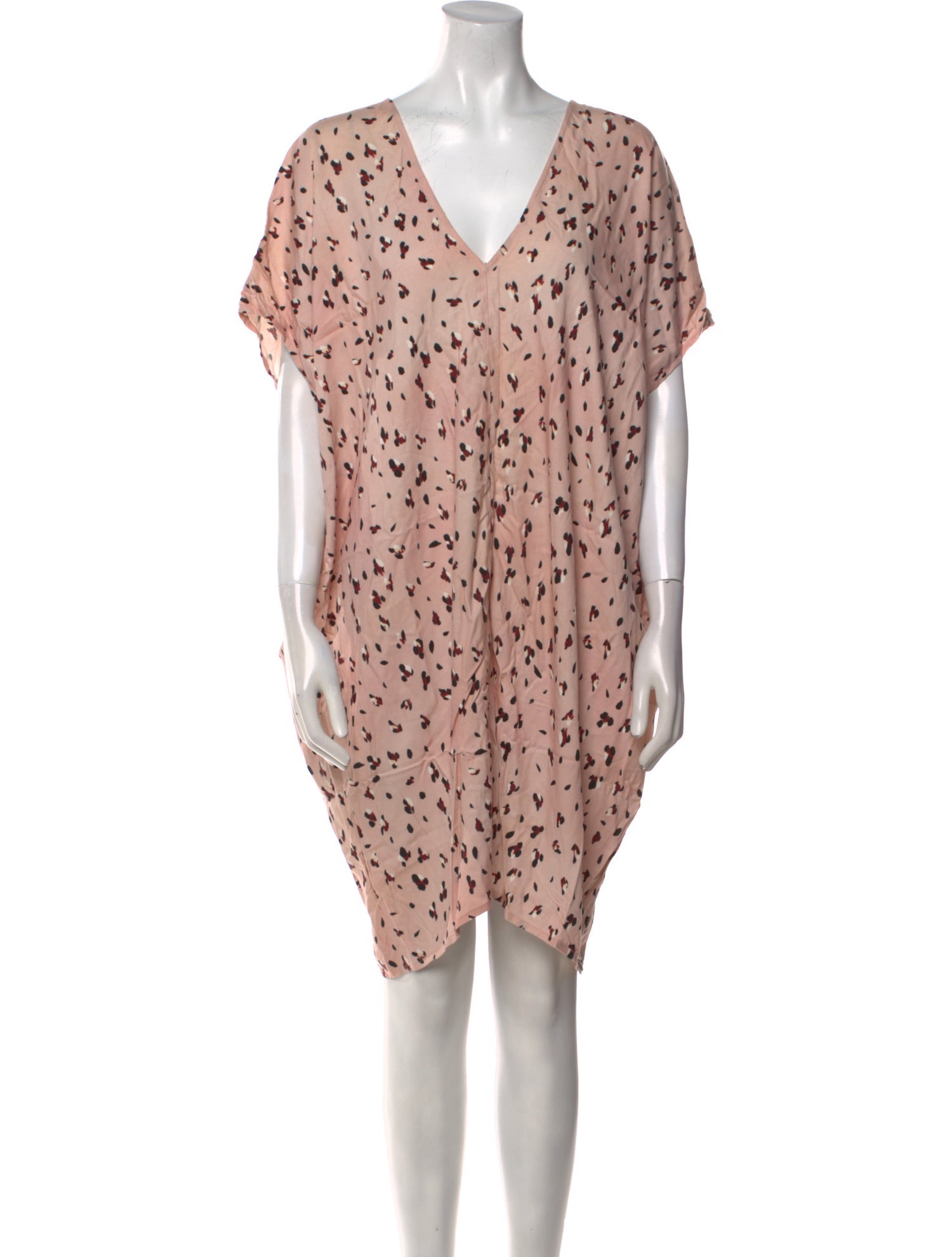 Hatch Printed Knee-Length Dress