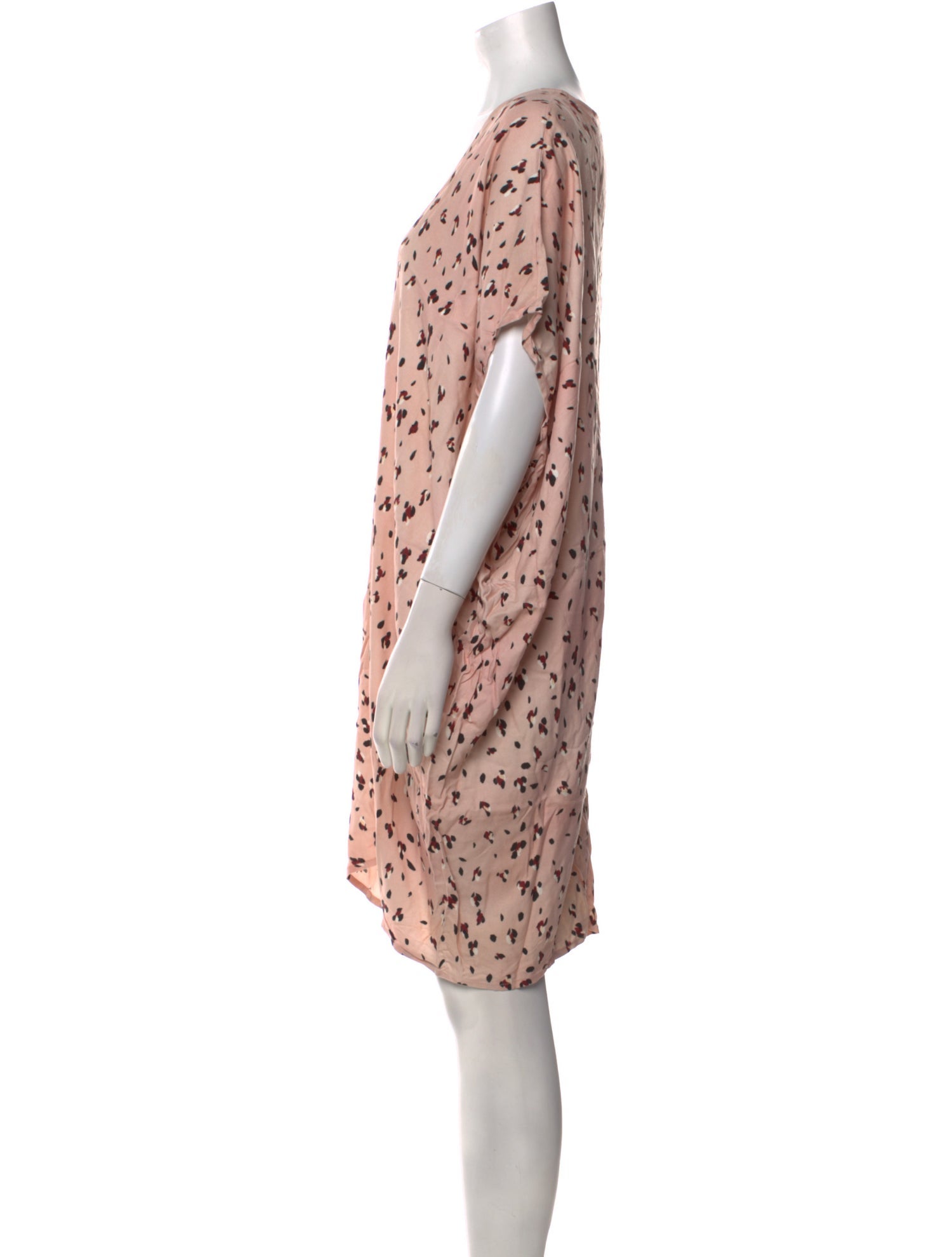 Hatch Printed Knee-Length Dress