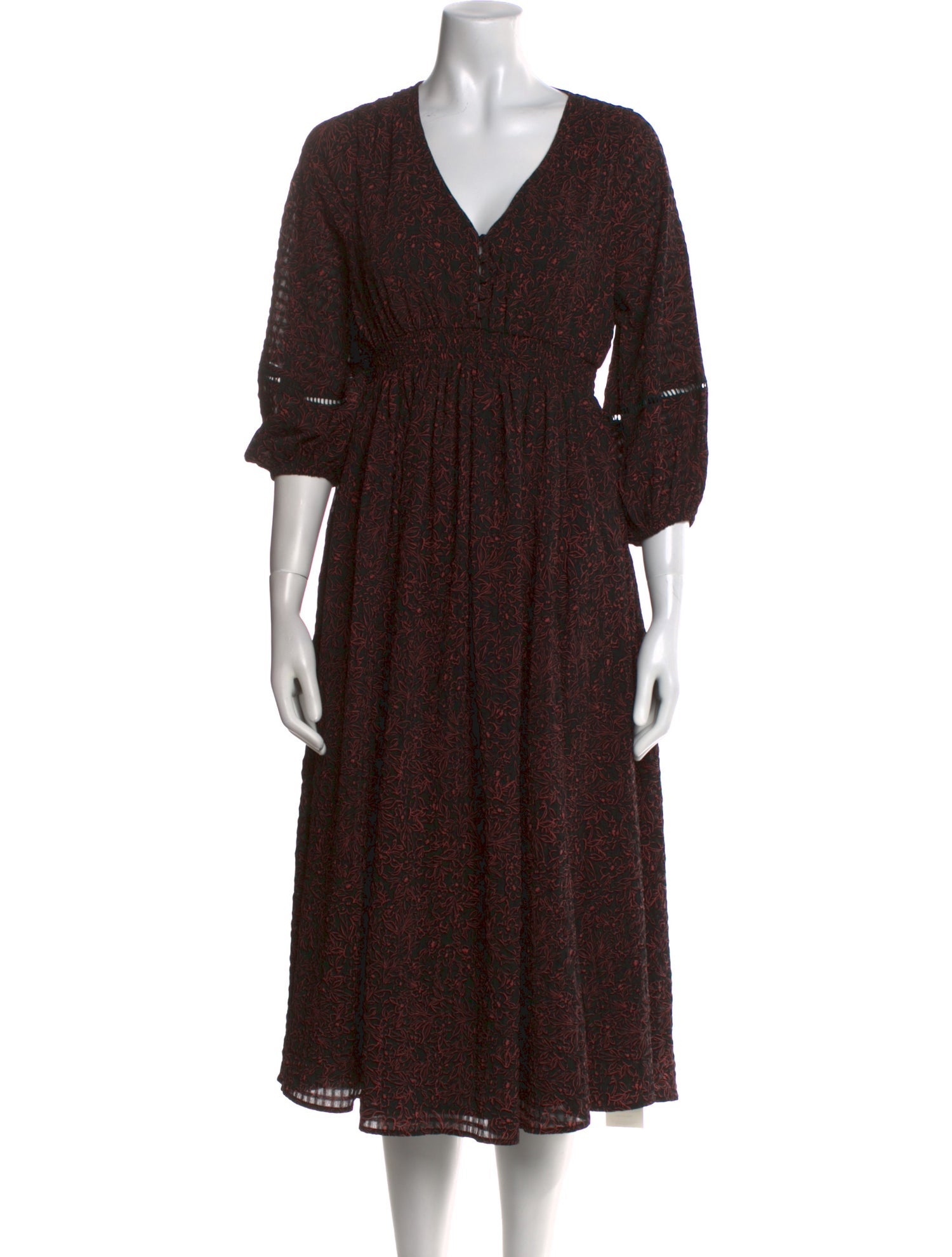 Hatch Printed Midi Length Dress w/ Tags