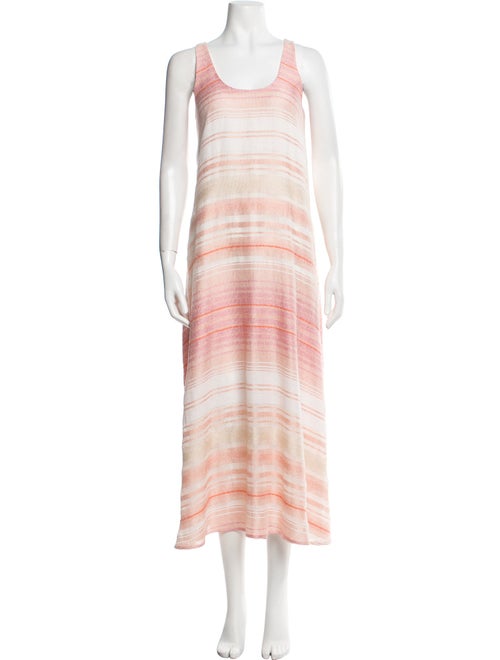 Hatch Striped Long Dress