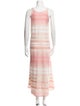 Hatch Striped Long Dress