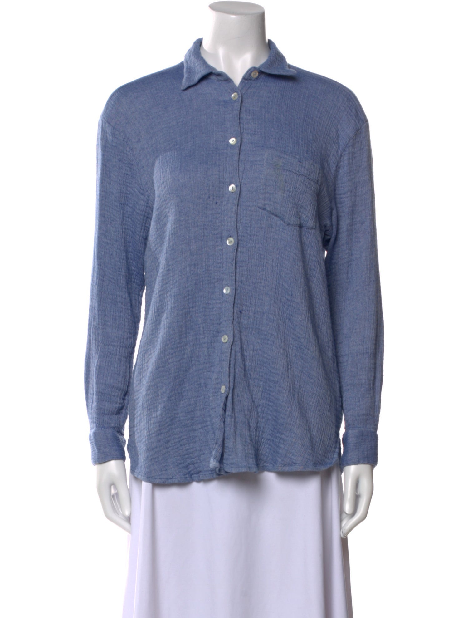 Hatch Long Sleeve Button-Up Top